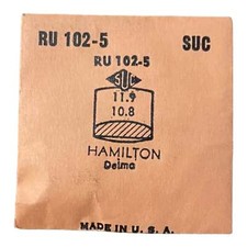 SUC RU102-5 RU 102-5 Watch Crystal 11.9x10.8 NOS Part Rocket Cylinder Hamilton