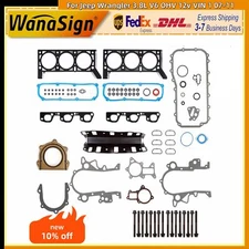 Full Cylinder Head Gasket Set Bolt For 07-11 Jeep Wrangler 3.8L V6 OHV 12v VIN 1