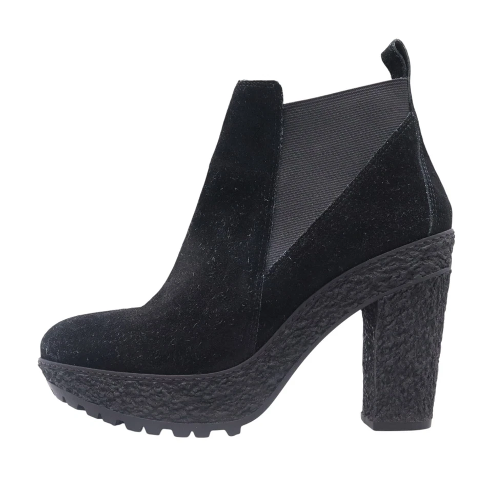 Botines Diane von Furstenberg Paisley Talla 8M Negro Suela Chelsea Plataforma Foto 3 de 4