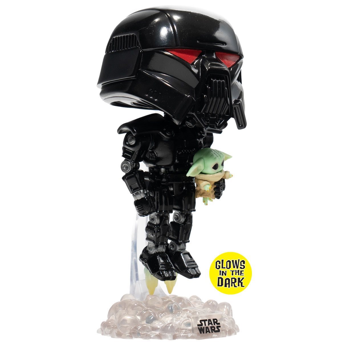 Thumbnail - Funko Pop Star Wars: Der Mandalorianer Dunkel Trooper Mit Grogu