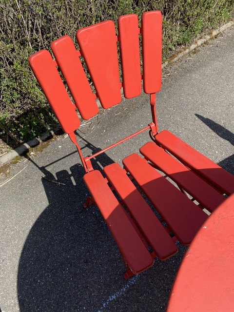 alter Gartenstuhl Biergartenstuhl Klappstuhl Vintage Shabby Chic Holz