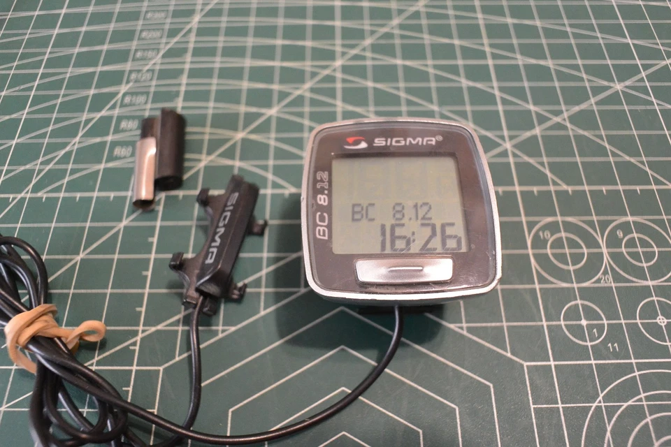 SIGMA BC-8.12 ciclocomputer tachimetro contakm bici mtb turismo *COMPLETO* - Immagine 2 di 4