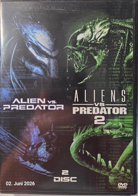 2 DVD Set Alien vs. Predator 1 +2 FSK 18 (2007) neuwertig