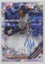 2019 Bowman Chrome Prospect Atomic Refractor /100 Dom Thompson-Williams Auto v9t