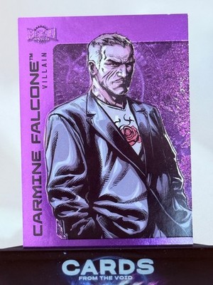 #137 CARMINE FALCONE 2025 Skybox DC Metal Universe Batman PURPLE FX