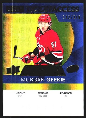 2021-22 Upper Deck Credentials #100 Morgan Geekie Yellow #/249