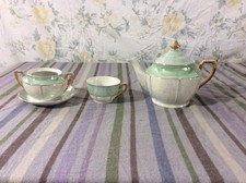 Iridescent Tea Set by Czecho-Slovakia.