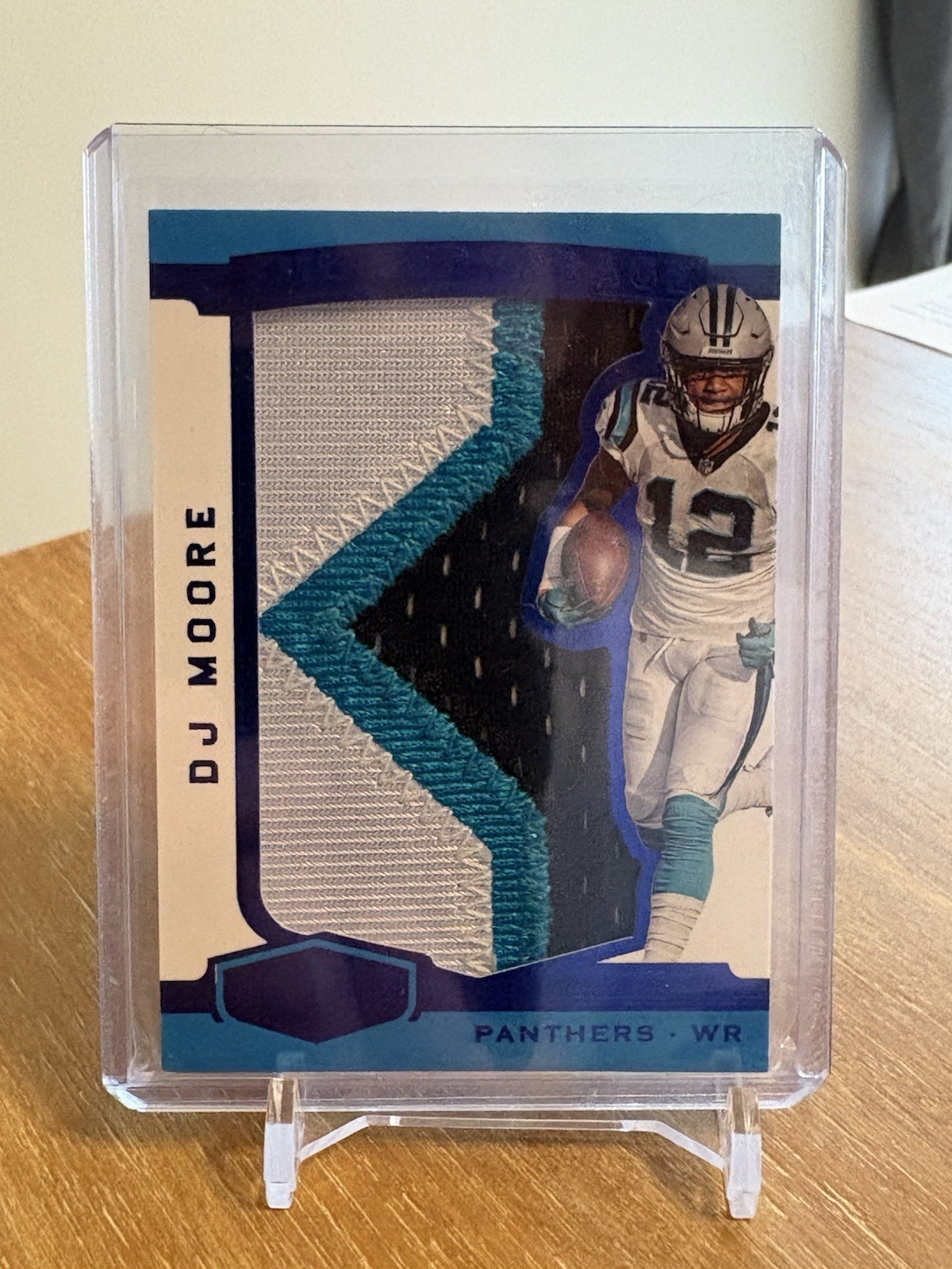 DJ Moore Panini Plates & Patches Full Coverage Relics #FCDM Blue