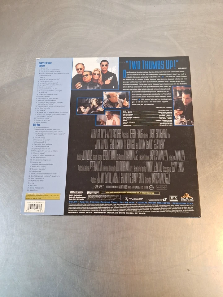 Get Shorty Laserdisc ML105493 Widescreen LD WS John Travolta Gene Hackman - Image 2 of 4