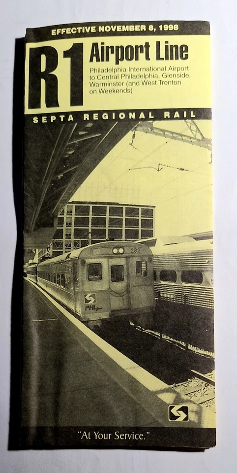 1998 Philadelphia Airport Line Tain Schedule - Image 3 of 3