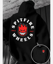 Men'S Heavyweight Hooded Sweatshirt - Black Oversized Pullover Hoodie