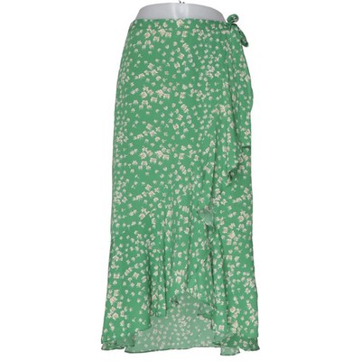 Max Studio, Wickelrock, Größe: S, Grün/Mehrfarbig, Polyester, Blumen, Damen #zEo