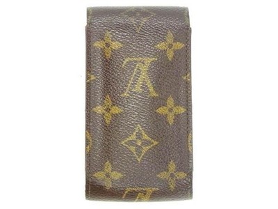 LOUIS VUITTON Cigarette case Brown Women M63024 Authentic secondhand