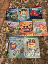 LeapFrog LeapReader Green Reading Pen System 8 Interactive Book Lot