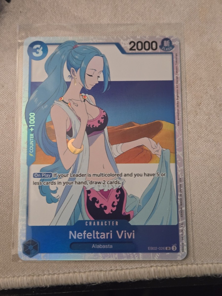 One Piece Nefeltari Vivi EB02-026 SR Extra Booster 25th