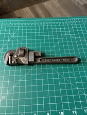 Vintage Trimont Pipe Wrench 8" Trimo #8 Plumbing Tool USA Pat. 1889-90