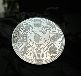 Nürnberg Silbermedaille Gedenkprägung 1972 Eingemeindung Wappen Feinsilber 35g