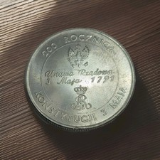 Polen 10000 Zloty 1991 Verfassung vom 3. Mai, Polska, Poland, Coin, Komuna