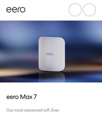 Eero Max 7 POWERED BY FRONTIER Tri-Band Mesh Wi-Fi 7 Router - White, 1-Pack