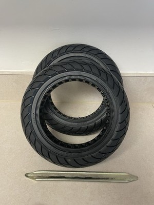 2 PCS 60/70-6.5 Scooter Tire 10x2.5 Inch Solid Tire for Segway Ninebot MAX G30