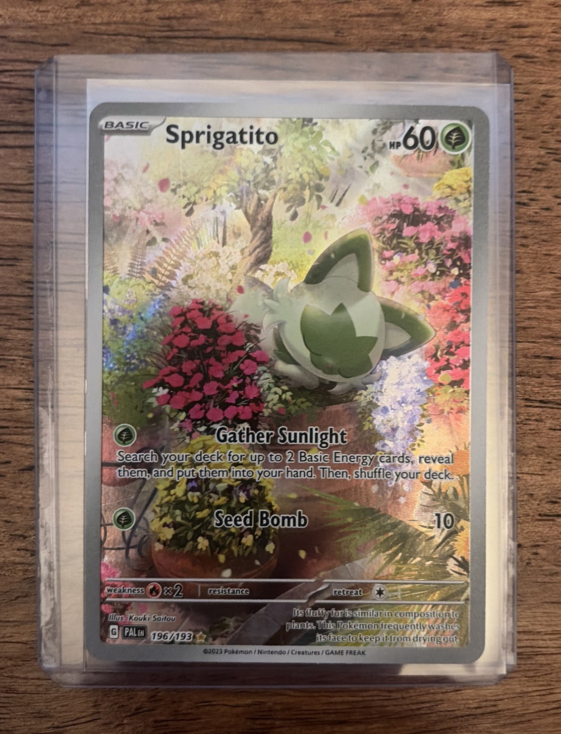 Sprigatito 196/193 SV02 Paldea Evolved Illustration Rare Full Art Holo