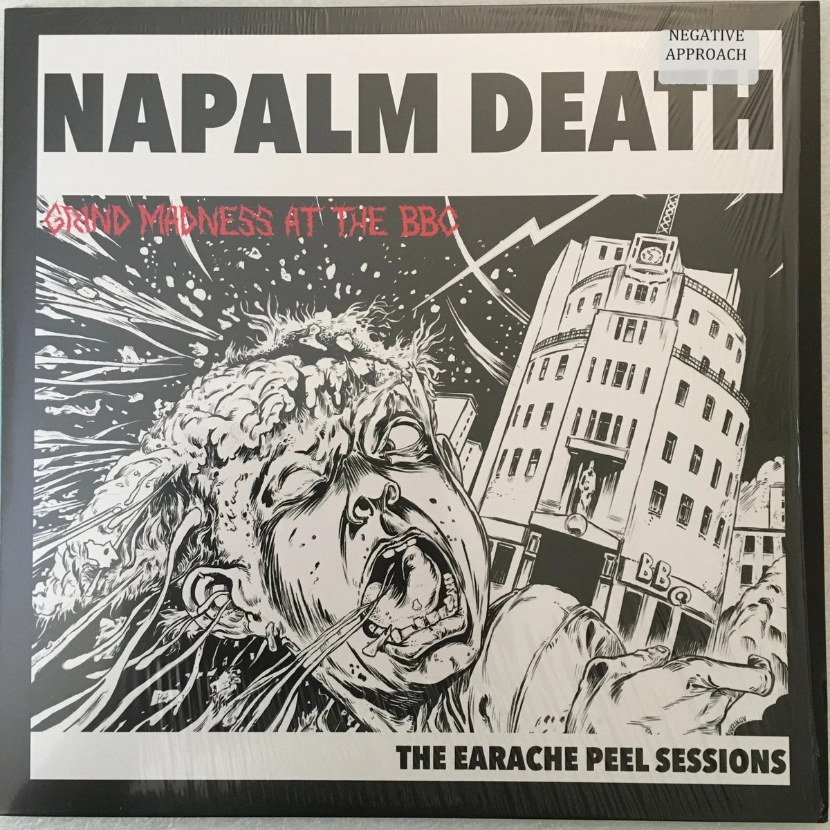NAPALM DEATH - GRIND MADNESS (PEEL) LP BLACK/WHITE EARACHE 2014