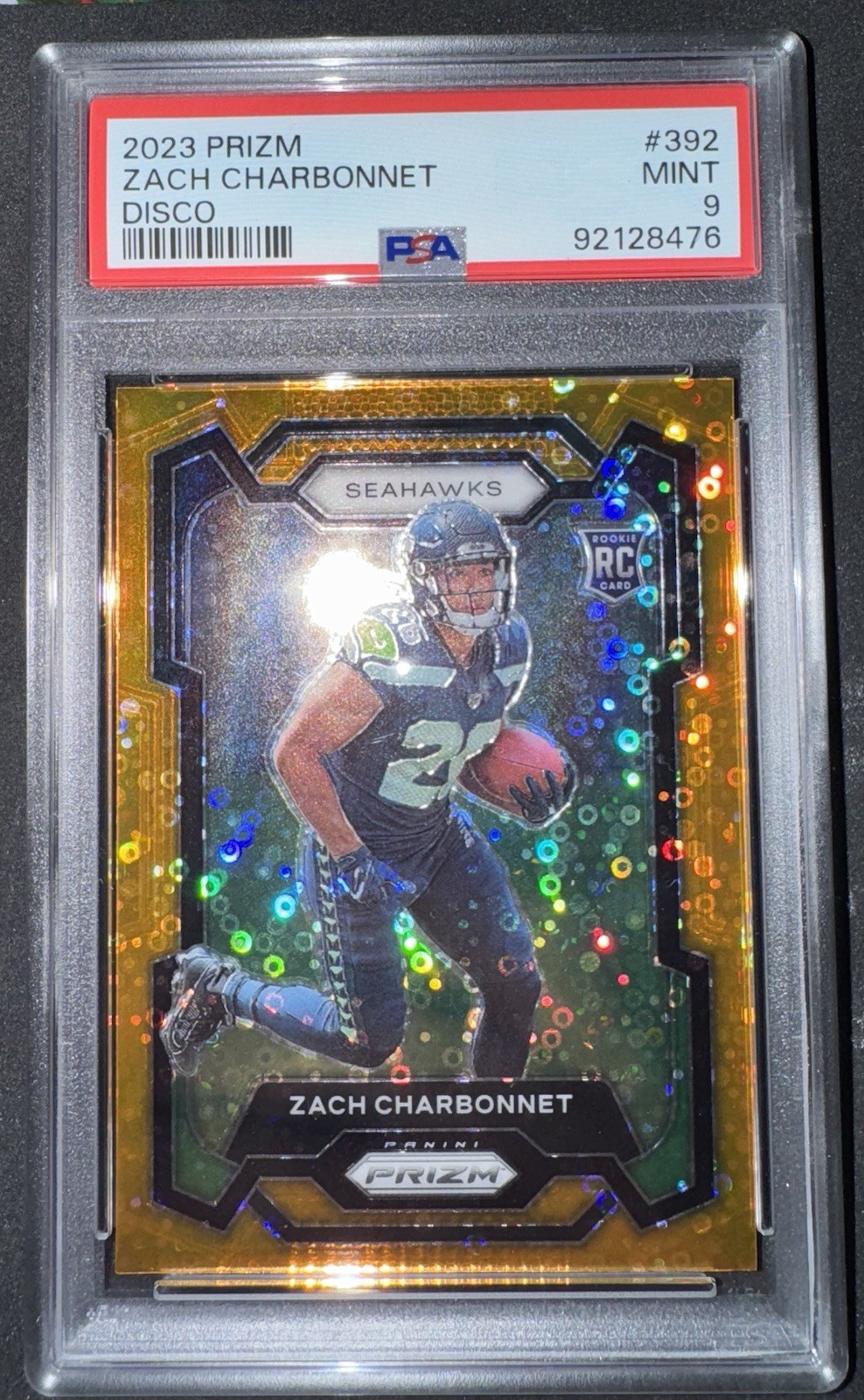 2023 Panini Prizm Zach Charbonnet Disco Rookie #392