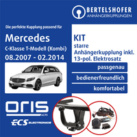 für Mercedes C-Klasse T-Modell (Kombi) Typ S204 07- AHK Starr +13Pol Spez E-Satz