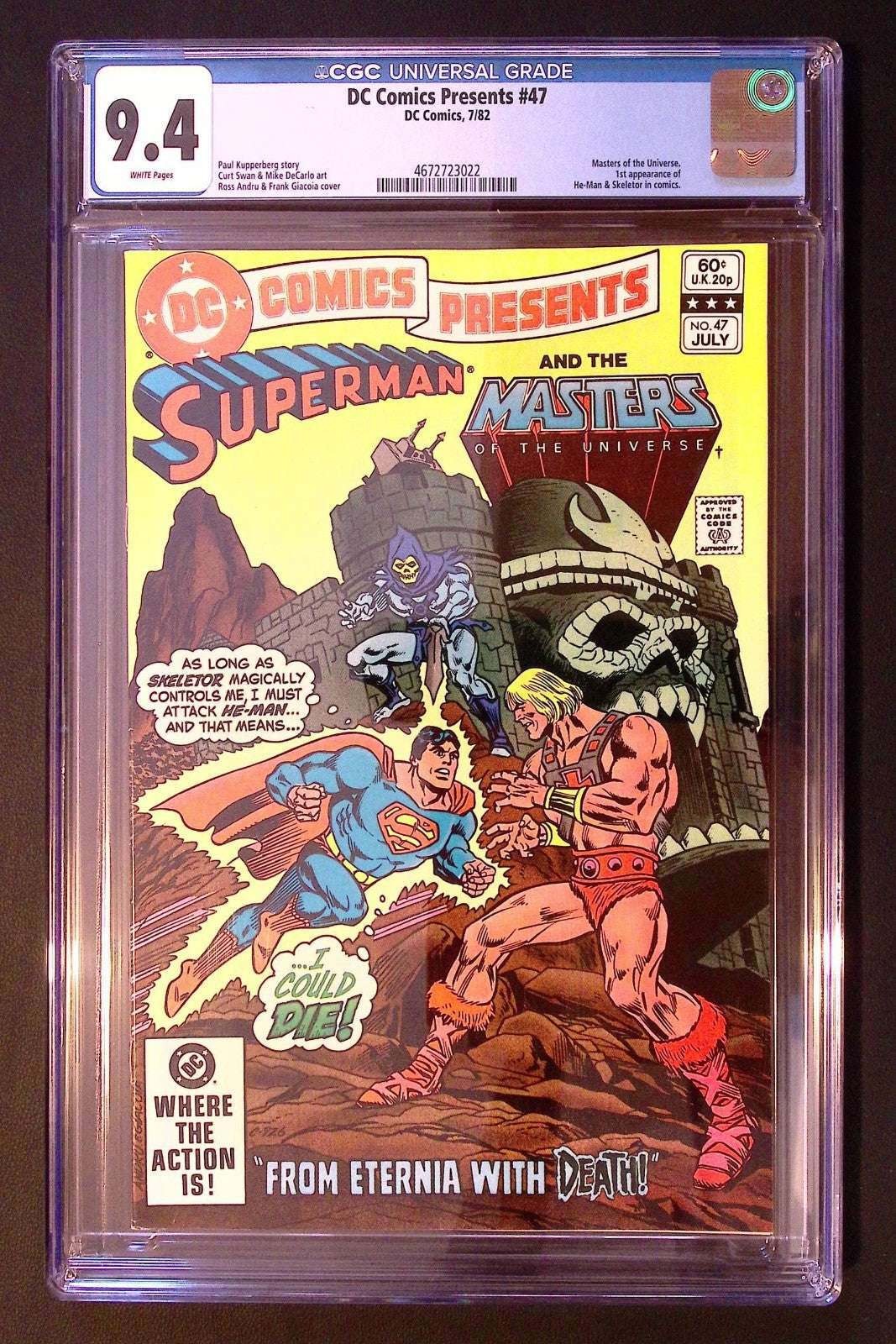 Dc Comics Presents #47 CGC 9.4 1st He-man & Skeletor