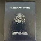 2001 W American Silver Eagle Proof with box, case and COA