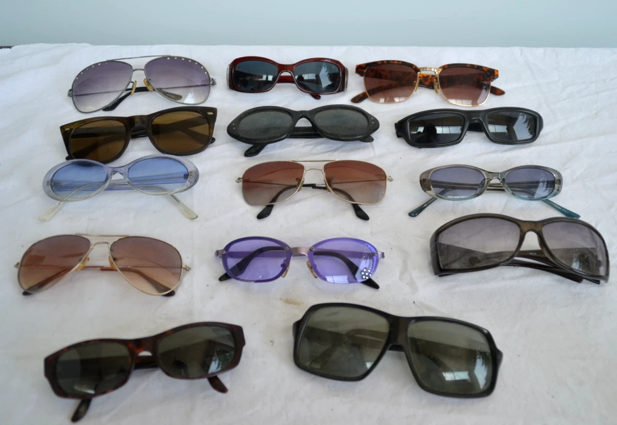 Lotto Sfuso Economico 50 Occhiali Da Sole In Microfibra Neri