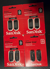 SanDisk Cruzer Snap 32GB USB 2.0 Flash Drive, (4) 2-Packs