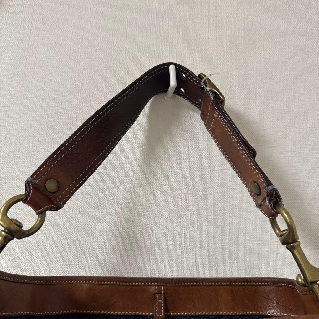 Coach Patchwork Handbag Leather Shoulder Bag Purs… - image 5