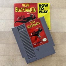 Wrath of the Black Manta (Nintendo NES) Authentic Cartridge & Manual Tested
