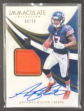 2018 IMMACULATE COLLECTION ANTHONY MILLER #115 6/99 MEM AUTO RC