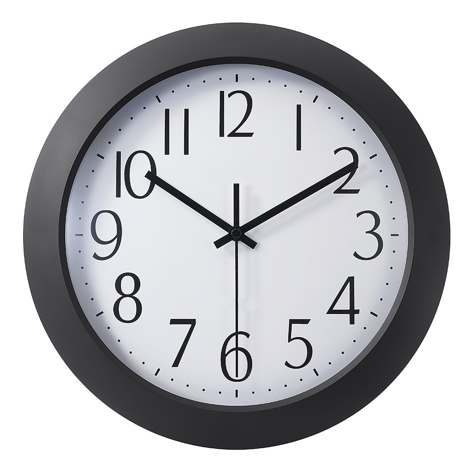 12" wall Flat-Panel Plastic Round Wall Clock