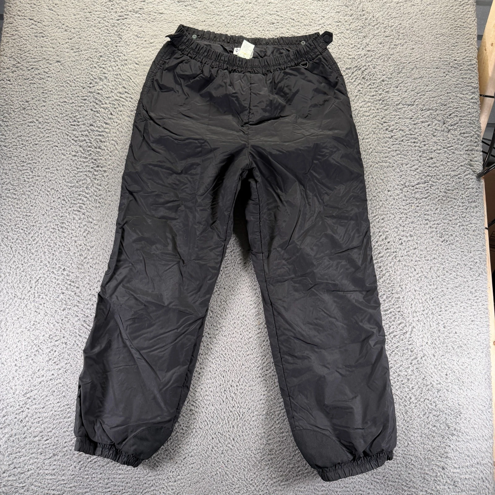 Columbia Pant Men's L Black Nylon Windbreaker Hiking Gorpcore Camping Travel
