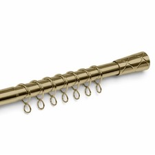 Curtain Pole Set of Curtain Rods Extendable Door Window Curtain Rail Heavy Duty