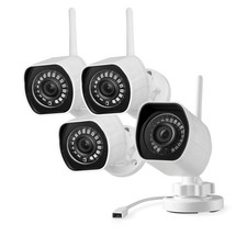 Zmodo Outdoor Security Cameras Wifi - 1080p Full 4 Count Pack of 4 , White