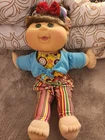 Cabbage Patch kids plush toy doll 2014 doll jakks Brown Hair Green  eyes