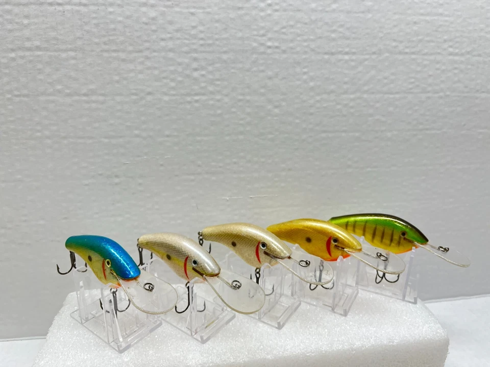 SEÑUELOS STANFORD HECHOS A MANO CEDRO LADO PLANO CEBO PROFUNDO - Lote de 5 - HECHOS EN N.C. Foto 2 de 4