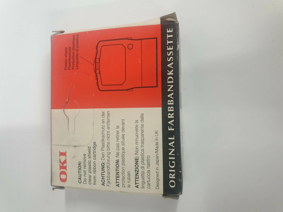 Genuine Original Oki Black Fabric Ribbon for Microline 520/521  09002315 - Image 2 of 3