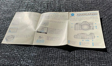 Instructions How To ONLY Maxxum 5000 Minolta Camera Guide 1968 Vintage