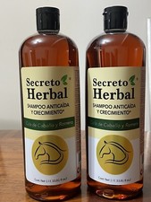 2 Shampoos Secreto Herbal 1 L 33.81 Oz Anticaida Y Crecimiemto