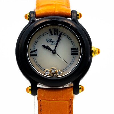 Chopard Be Happy Uhr Diamanten Ref.27/7777 Perlmutt 32mm Full Set 1997