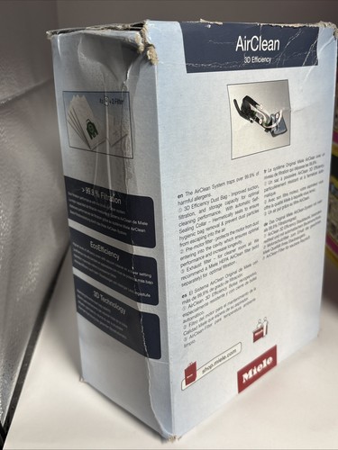 Miele 10123210 AirClean 3D Efficiency Dust Bag 4 BAG + 2 FILTER, Box Damage - Picture 3 of 3