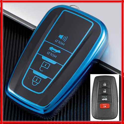 TPU Remote Key Fob Case Cover 4 Button For Toyota RAV4 Highlander Camry ...