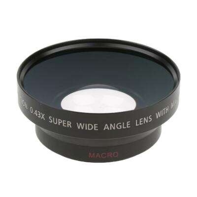 62mm 0,43x Weitwinkelobjektiv mit für Kameras