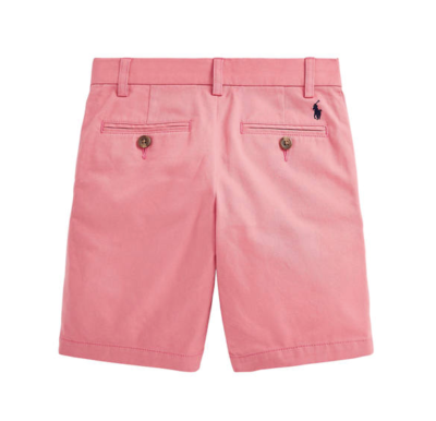 NWT Polo Ralph Lauren Big Boys' Pink Straight Fit Chino Shorts 18