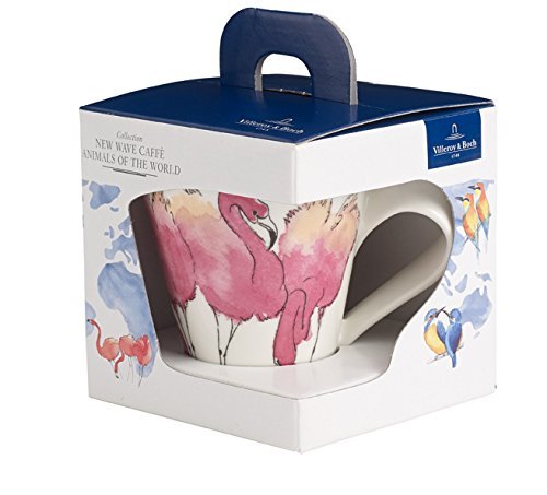 Flamingo Mug Coffee Tea Cup Villeroy & Boch New Wave Rosa Flamingo Print